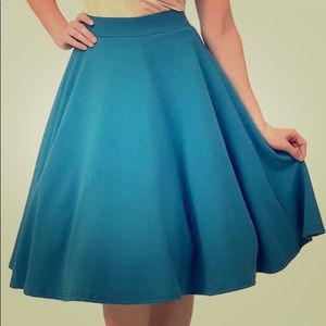 rocksteady teal thrills circle skirt size large
